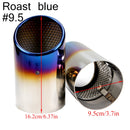 2Pcs/Set Chrome Plating Stainless Steel Car Exhaust Muffler Tip Pipes Covers for Audi A1 A3 A4 TT 2009-2015/VW Volkswagen PASSAT