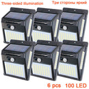 Solarenergie-Lampe 48 LED-Solarstraßenlaterne für Garten-Wand-Yard-LED-Sicherheitsbeleuchtung im Freien Einstellbarer Beleuchtungswinkel 280lm