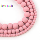 4/6/8mm Natural Matte Multicolor Hematite Stone Rubber Loose Round Beads for Accessories Jewellery Making Diy Bracelet 15"