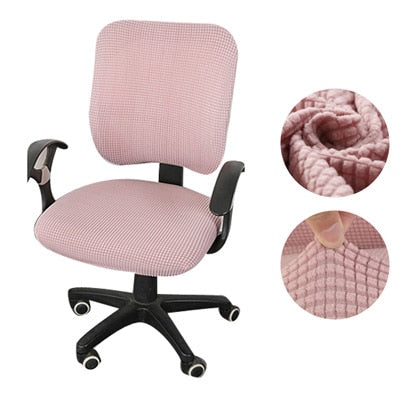 Funda gruesa para silla de ordenador de oficina, funda de asiento dividida de LICRA, funda Universal para sillón antipolvo de oficina