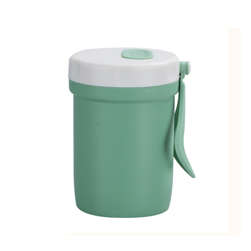 1100 ml umweltfreundliches Material Lunchbox BPA-frei Bento Box Mikrowellen-Lebensmittelbehälter mit Besteck