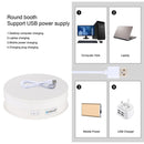 PULUZ USB eléctrico 360 grados giratorio tocadiscos soporte de exhibición para fotografía Video Vlog Shooting Props tocadiscos 15 30 cm