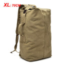 Men Travel Bag Mountaineering Backpack Male Canvas Large Capacity Bucket Shoulder Bags For Boys Man Army Rucksack Mochila XA33ZC