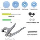 360 Sätze T5-Kunststoffdruckknopf mit Druckknöpfen, Zange, Werkzeugsatz und Organizer-Behältern, Druckknöpfe einfach auszutauschen, DIY-Familienschneider