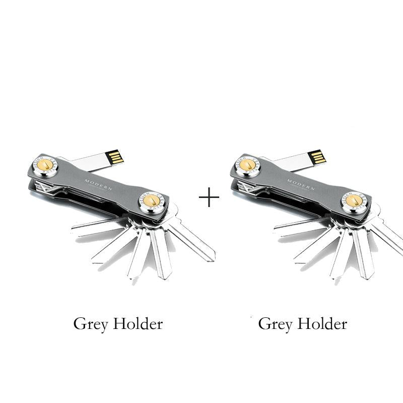 2022 Modern-Brand Aluminium Key Wallet DIY Schlüsselanhänger EDC Pocket Key Holder Key Organizer