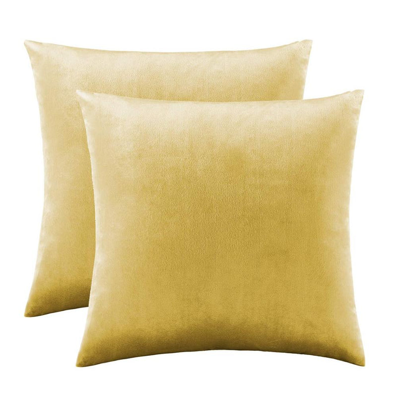 2 Packungen goldfarbene dekorative Kissenbezüge für Schlafsofa, Couch, moderner Luxus, massiver Samt, Heim-Kissenbezüge, Silber