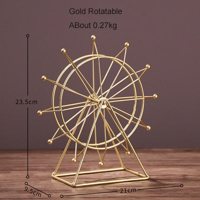 Home Decoration Crafts Accessories Simple Modern Room TV Cabinet Wine Cabinet Decoration Rotating Ferris Wheel Small Decorations