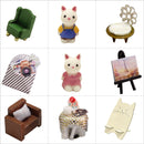 Box Theatre Dollhouse Miniature Toy With Furniture Rabbit DIY Miniature Doll House LED Light Toys for Children Birthday Gift Q10