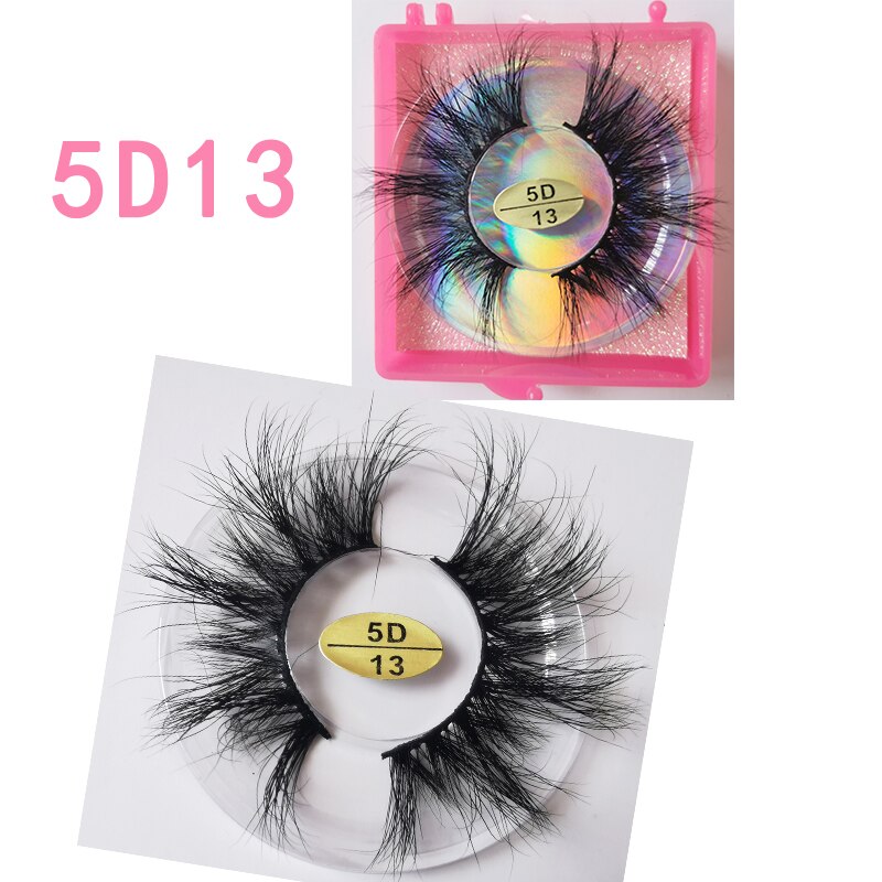 25mm Mink Lash Vendor 30/40/50/100/200 Paar Wimpern Bulk Nerz Wimpern Großhandel Anbieter Nerz Wimpern Bulk Free Custom Logo