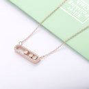 SHADOWHUNTERS auténtica Plata de Ley 925 Move CZ colgante de piedra gargantilla de cadena larga collares para mujeres fabricación de joyas de lujo