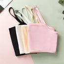 4 Uds. Chaleco de estudiante de una sola capa para niñas, chaleco pequeño de algodón puro para adolescentes de 8 a 15 años, chaleco de una sola capa para niñas