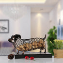 Tooarts Dachshund Wine Cork Container Iron Craft Animal Ornament Gift home decoration accessories Bottle Jar Trendy