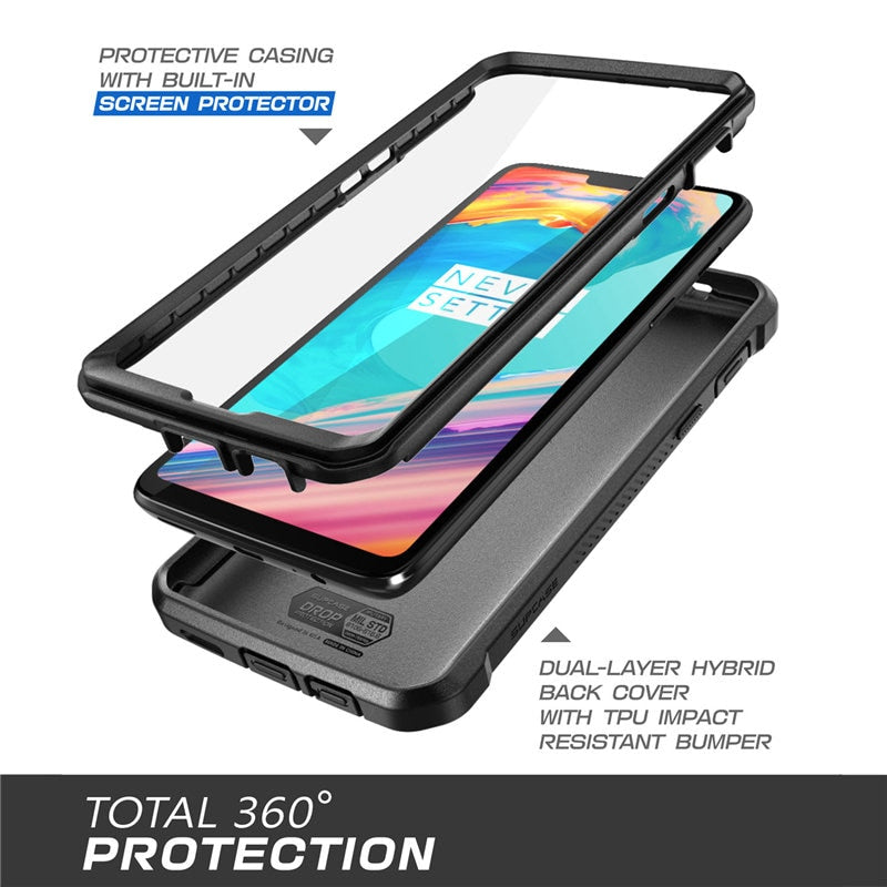 SUPCASE For OnePlus 6 Case UB Pro Full-Body Rugged Holster Protective Cover with Built-in Screen Protector For One Plus 6 Cover