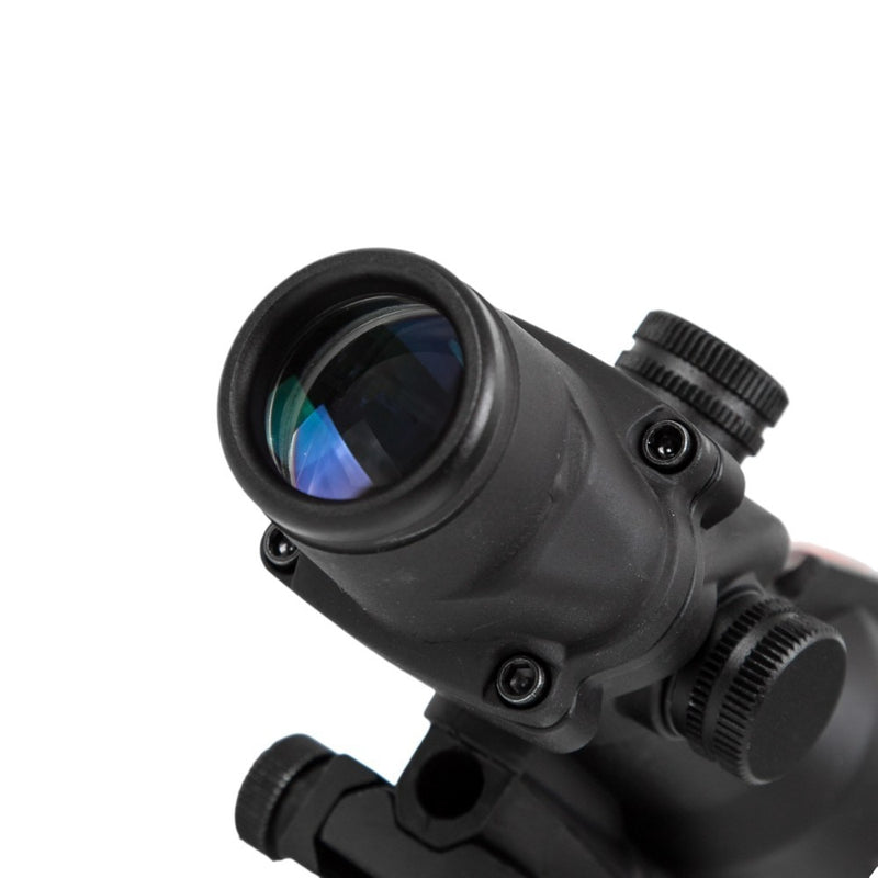 4X32 Jagdzielfernrohr Real Fiber Optics Grenn Red Dot Beleuchtetes Geätztes Absehen Taktisches Optisches Visier