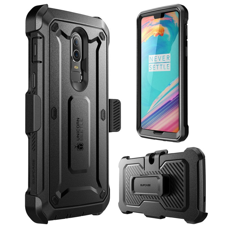 SUPCASE For OnePlus 6 Case UB Pro Full-Body Rugged Holster Protective Cover with Built-in Screen Protector For One Plus 6 Cover