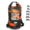 Waterproof Swimming Bag Dry Sack Camouflage Colors Fishing Boating Kayaking Storage Drifting Rafting Bag 2L 5L 10L 15L 20L 30L