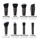 Zoreya Brand Soft Synthetic Bristles Makeup Brush Set Eye Make Up Tool Cruelty Black Blending Crease Foundation Brushes Box Gift