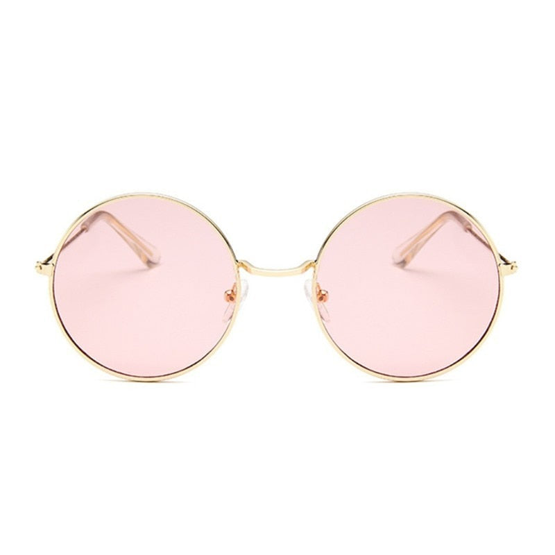 Small Round Sunglasses Women Famous Brand Designer Vintage Sun Glasses Female Retro Personality Metal Eyewear Style