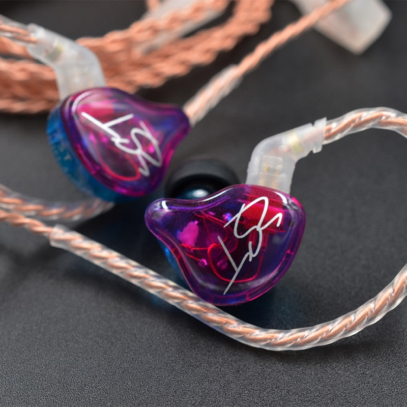 KZ ZST Auriculares Bluetooth 1DD + 1BA Driver Dynamic &amp; Armature in Ear Monitores Aislamiento de ruido HiFi Música Deportes Auriculares Auriculares