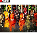 HOMFUN DIY 5D Diamond Painting "Kitchen seasoning" Full Diamond Embroidery Sale Picture Of Rhinestones For Festival Gifts A19282