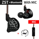 KZ ZST Bluetooth Earphones 1DD+1BA Driver Dynamic &amp; Armature in Ear Monitors Noise Isolating HiFi Music Sports Earbuds Headset