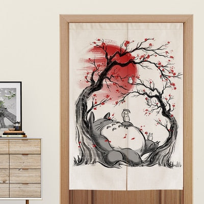 Japanese Style door curtain feng shui bedroom fabric screen bathroom toilet dressing fitting room restaurant decorative curtain