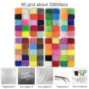 2.6mm Mini Hama Beads 80Colors kits perler PUPUKOU Beads Tool and template Education Toy Fuse Bead Jigsaw Puzzle 3D For Children