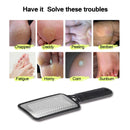 Dighealth große Fußraspel Schrubber Reibe trocken rau abgestorbene Haut Hornhautentferner Schaber Pediküre Fußfeile Werkzeuge schwarze Farbe