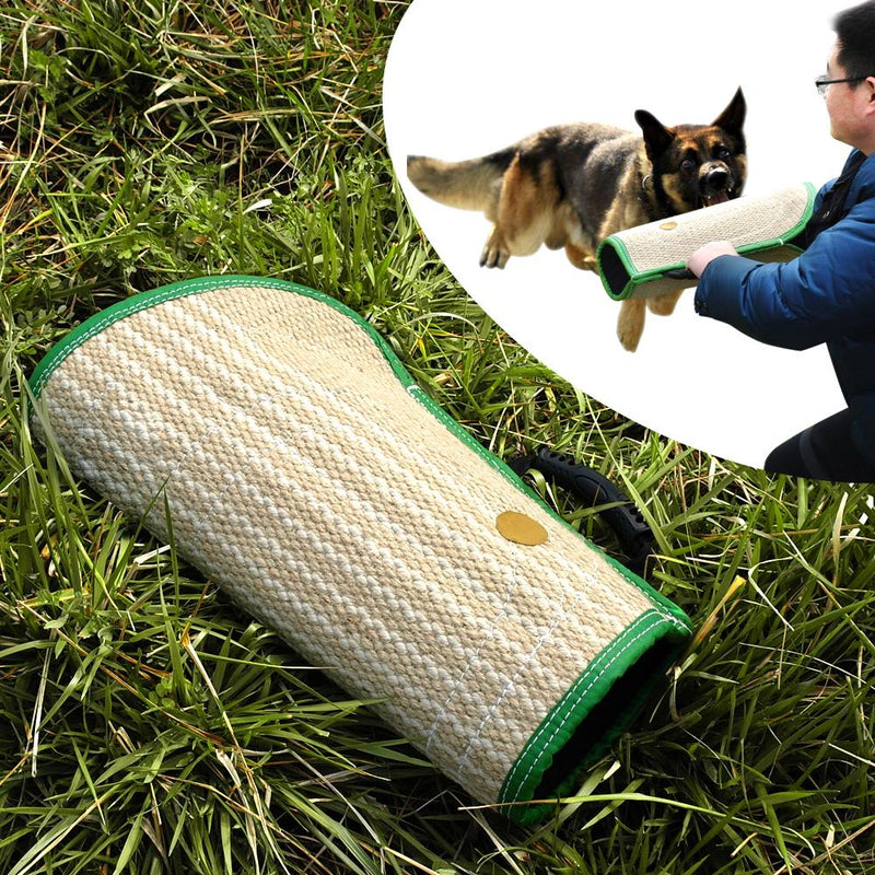 Dog Training Agility Equipment Pet Bite Tug Jute Bite Sleeve For Training Young Malinois German Shepherd Rottweiler