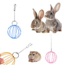 2019 New Pet Supplies Hay Manger Food Ball Stainless Steel Plating Grass Rack Ball For Rabbit Guinea Pig Pet Hamster Supplies