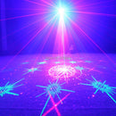 ESHINY Mini RGB 5 Lens Laser 128 Patterns Projector Blue Led Club Home Party Bar DJ Disco Xmas Dance Stage Effect Light N60T155