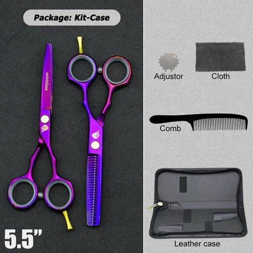 5.5" black hair scissors barber razor scissors hot scissors hair cut designs cheap hairdressing tools hair clipper kids scisors