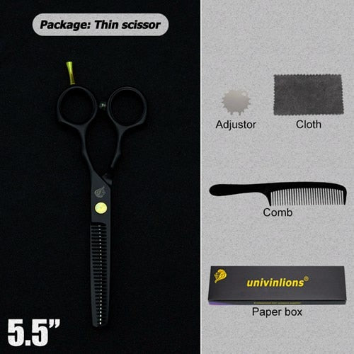 5.5" black hair scissors barber razor scissors hot scissors hair cut designs cheap hairdressing tools hair clipper kids scisors