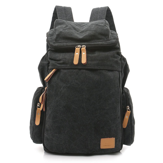 Mochila informal de alta calidad para hombre, mochila de lona a la moda para estudiantes, bolso de hombro escolar, mochila para ordenador portátil, mochilas de viaje grandes coreanas