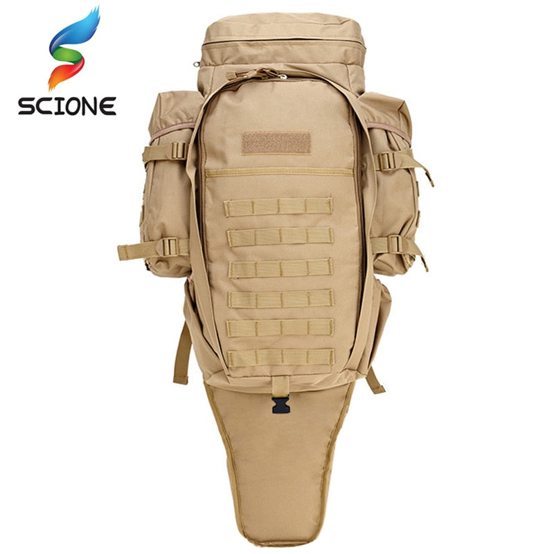 Hot 60L Outdoor Waterproof Military Backpack Pack Rucksack Tactical Bag For Hunting Shooting Camping Trekking Hiking Traveling