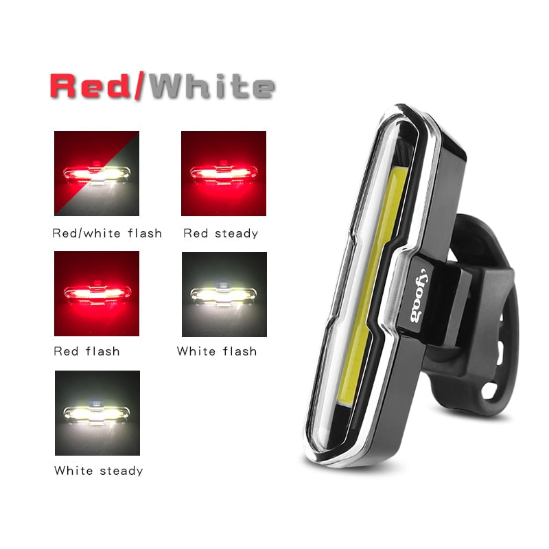 Bike Light Rear Front Mount COB Bicycle Handlebar Helmet Backpack Light Cycling Tail Rear Light For Bicycle Lamp Head Flashlight