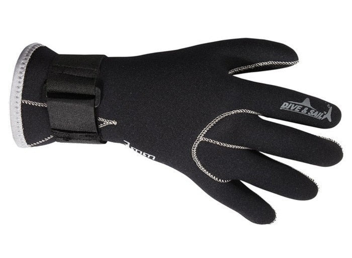 3 mm Neopren-Tauchhandschuhe, hochwertige Handschuhe zum Schwimmen, warm halten, Tauchausrüstung, brandneues blaues Tauchsegel