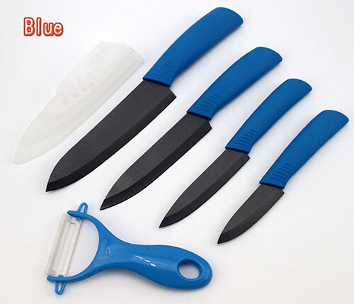 FINDKING High Quality  Zirconia Black Blade 3" 4" 5" 6" inch + Peeler + Covers Ceramic Knife Set Kitchen Professional  knife