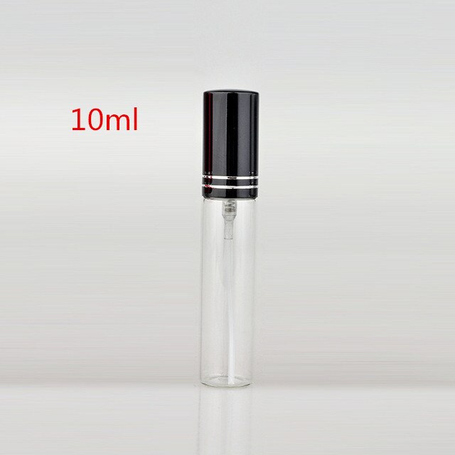 100 teile/los 5 ml 10 ml 15 ml Tragbare Schwarzglas Parfümflasche Mit Zerstäuber Leere Kosmetikbehälter Für Die Reise