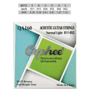 Orphee, 6 uds., cuerdas para guitarra acústica, serie QA, núcleo de acero Hexagonal popular, alambre de bronce 80/20, accesorios para guitarra de tensión superligera