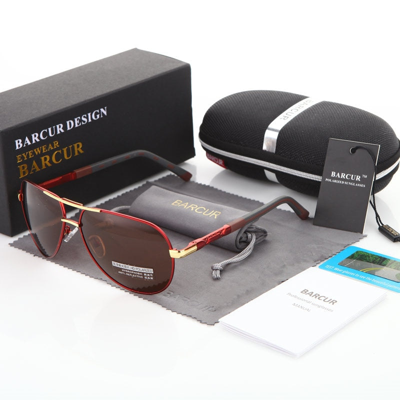 BARCUR, gafas de sol polarizadas para hombre, protección UV400, gafas de sol para conducir, gafas de sol para mujer y hombre