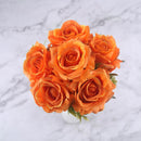 6 Heads White Rose Artificial Flowers Silk High Quality for Wedding Decoration Winter Fake Big Flowers Red for Home Decor Autumn