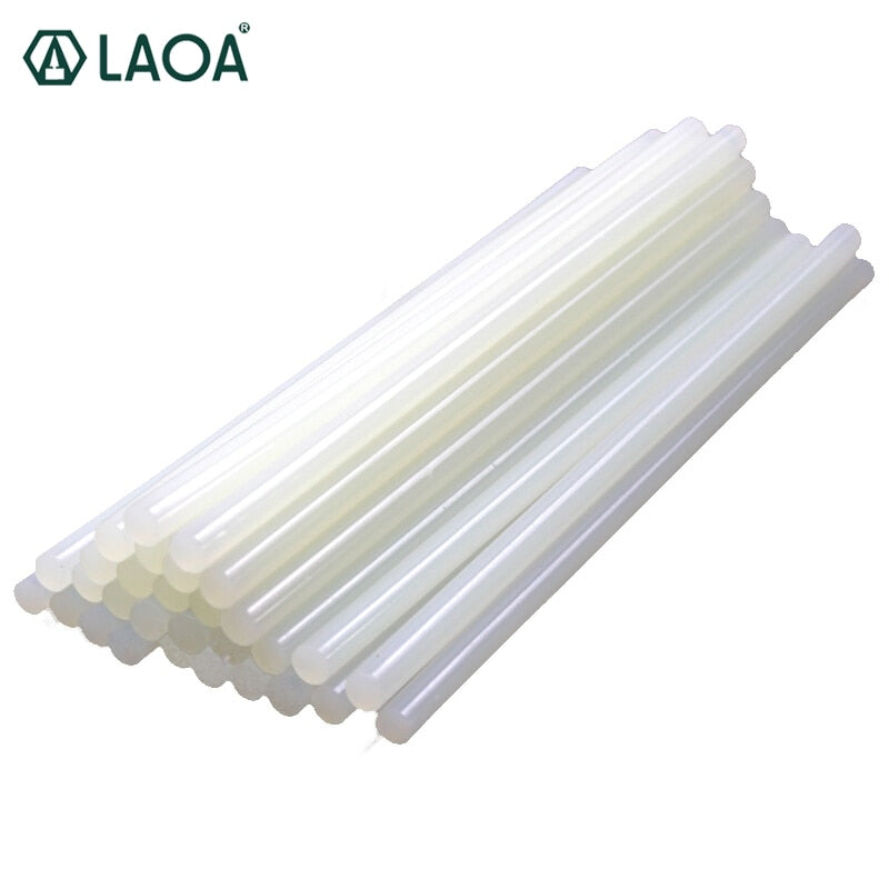 LAOA 50pcs Translucent  7mm/11mm Hot Melt Glue Sticks For Glue Gun Craft Album Tools