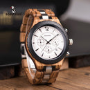BOBO BIRD Men Watch Wood Luxury Stylish Watches Timepieces Chronograph Military Quartz Great Men&