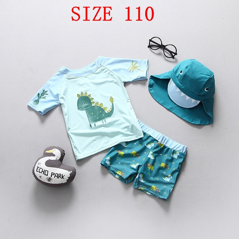 Baby Swimwear Dinosaur Print UPF50 Children&