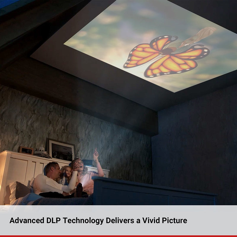 Anker Nebula Capsule Smart Portable Wi-Fi Film Mini Projektor Projektor mit DLP 360' Lautsprecher 100" Bild Android 7.1 &amp; App