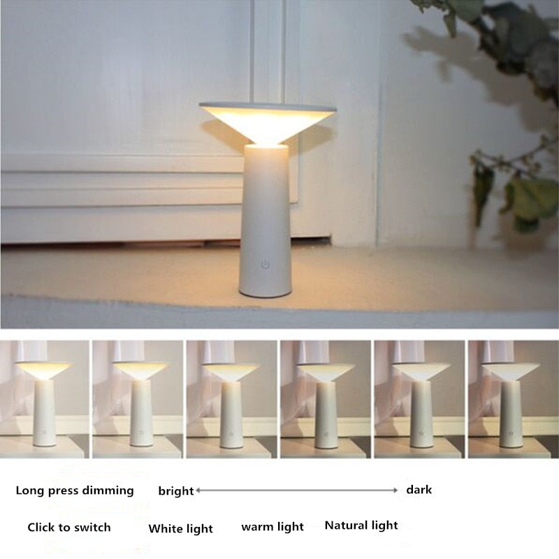 Touch Switch 3 Modes LED Desk Lamp Eye Protection Reading Dimmable USB Led Living Room Bedroom Bedside Table Lamp Night Light