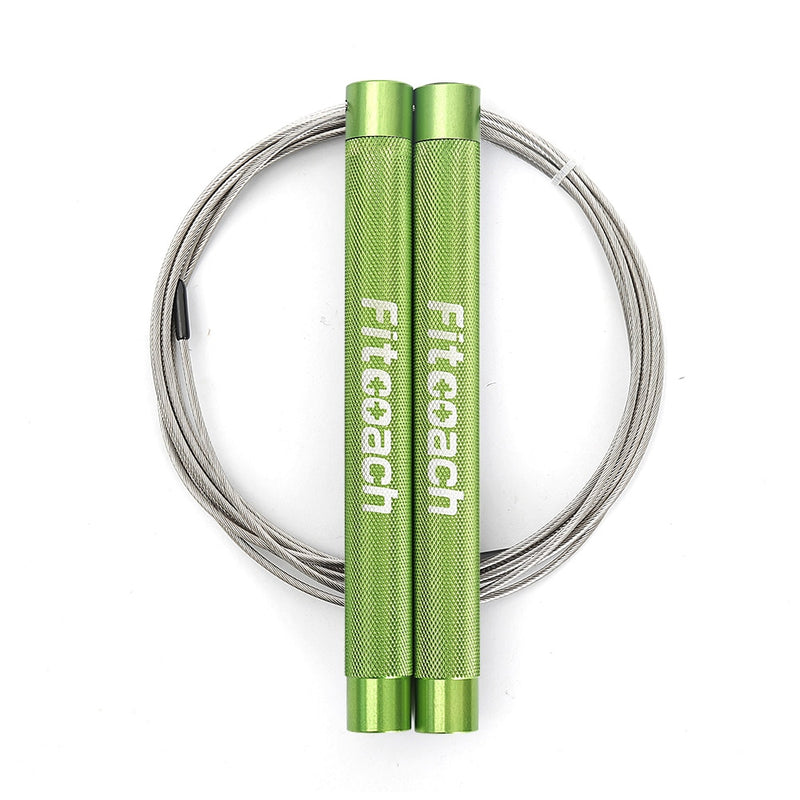 Fitcoach Speed ​​Jump Rope Verstellbares Springseil aus Aluminium für Fitness, Ausdauertraining, Intensitätstraining