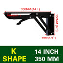 NAIERDI, 2 uds., soporte de ángulo plegable, estante triangular de 8-20 pulgadas, soporte pesado, banco ajustable montado en la pared, ferretería para muebles