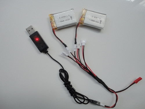 3.7v 650mah 20c battery+USB cable charger for drone  X5C X5 X5SC X5SW X5C-1 2.4G rc quadcopter parts Li-po battery